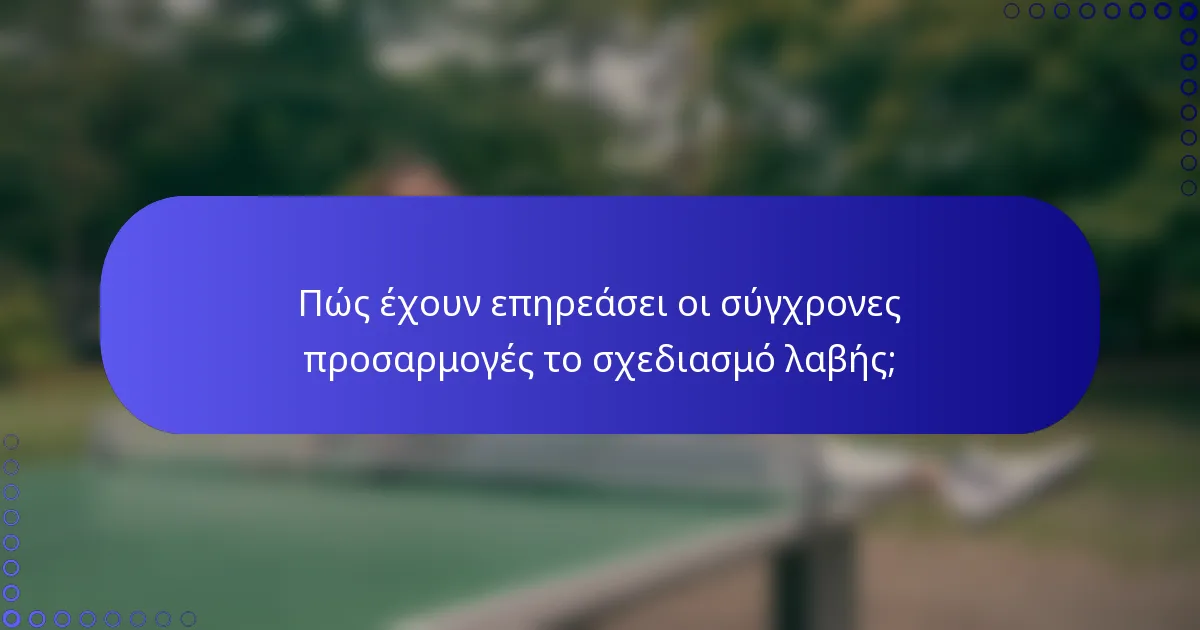 Πώς έχουν επηρεάσει οι σύγχρονες προσαρμογές το σχεδιασμό λαβής;